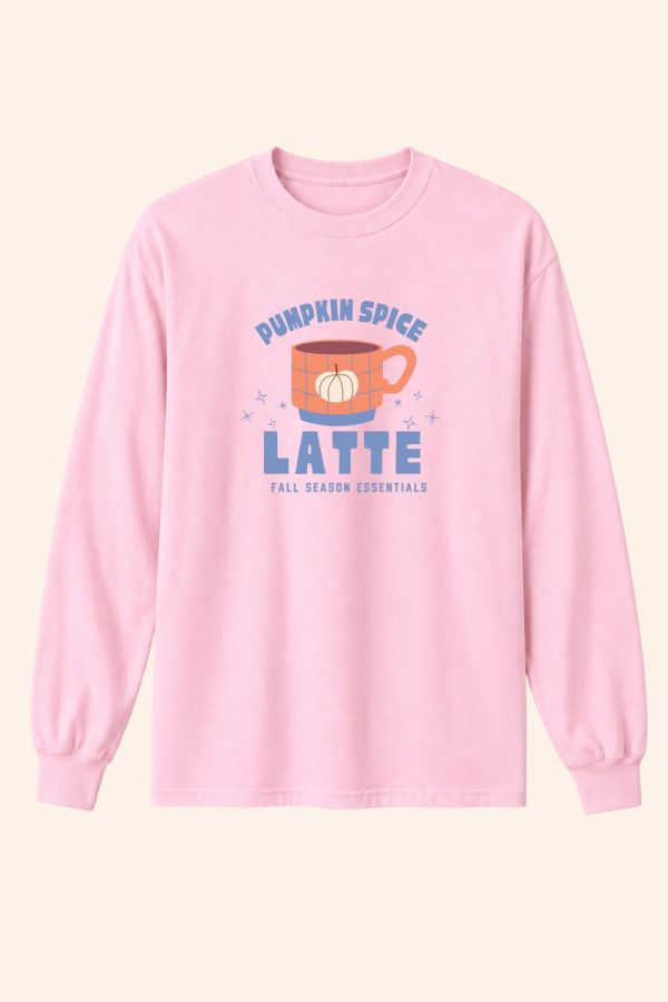 Fall Autumn Pumpkin Spice Latte long sleeve tee