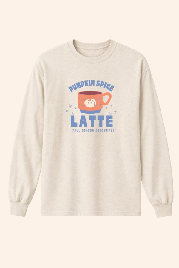 Fall Autumn Pumpkin Spice Latte long sleeve tee